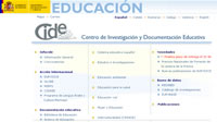 Página Web de Centro de Investigación y Documentación Educativa (CIDE).