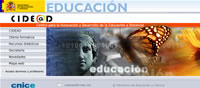 Página Web de CIDEAD. Centro para la Innovación Innovación y Desarrollo de la Educación a Distancia.