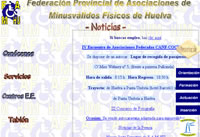 Página Web de la Federación Provincial de Asociaciones de Minusválidos Fisícos de Huelva.