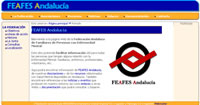 Página Web de la Federación andaluza de familiares de personas con enfermedad mental (FEAFES - ANDALUCIA).